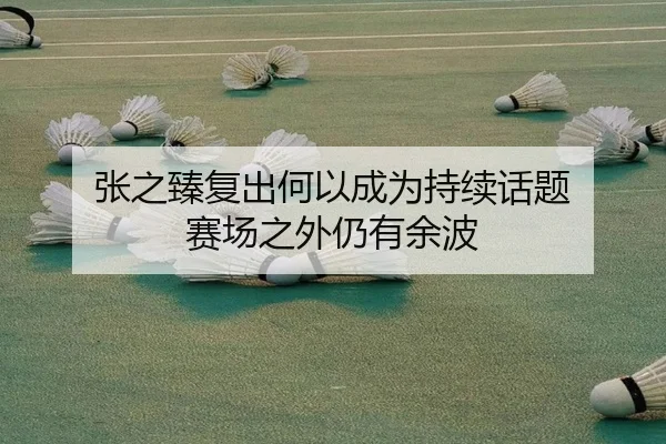 张之臻复出何以成为持续话题 赛场之外仍有余波